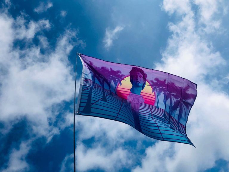 Vaporwave Festival Flag