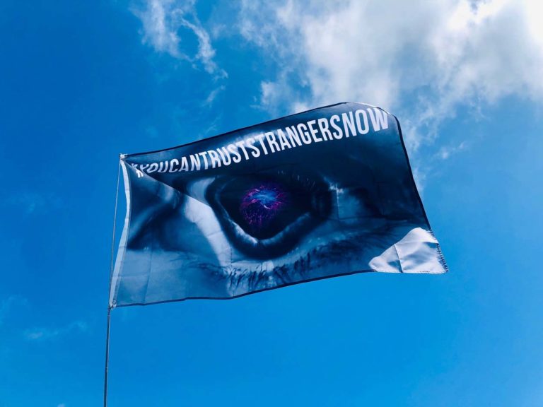 You Can Trust Strangers Now Festival Flag